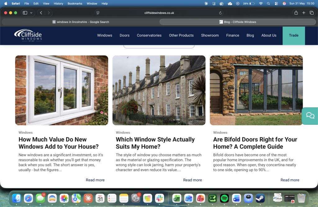 A screenshot of an SEO blog page.