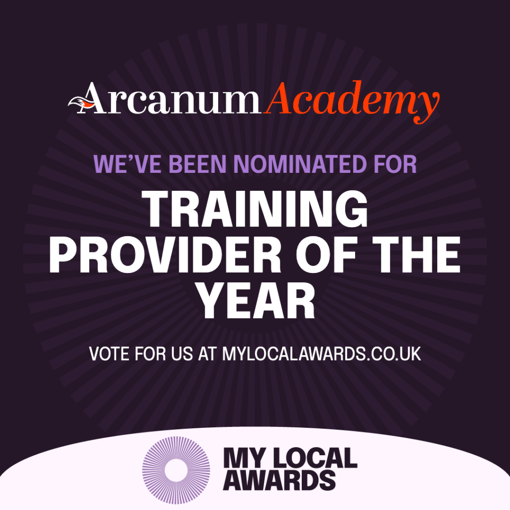 Arcanum Academy nominated for Training Provider of the Year 2026.
