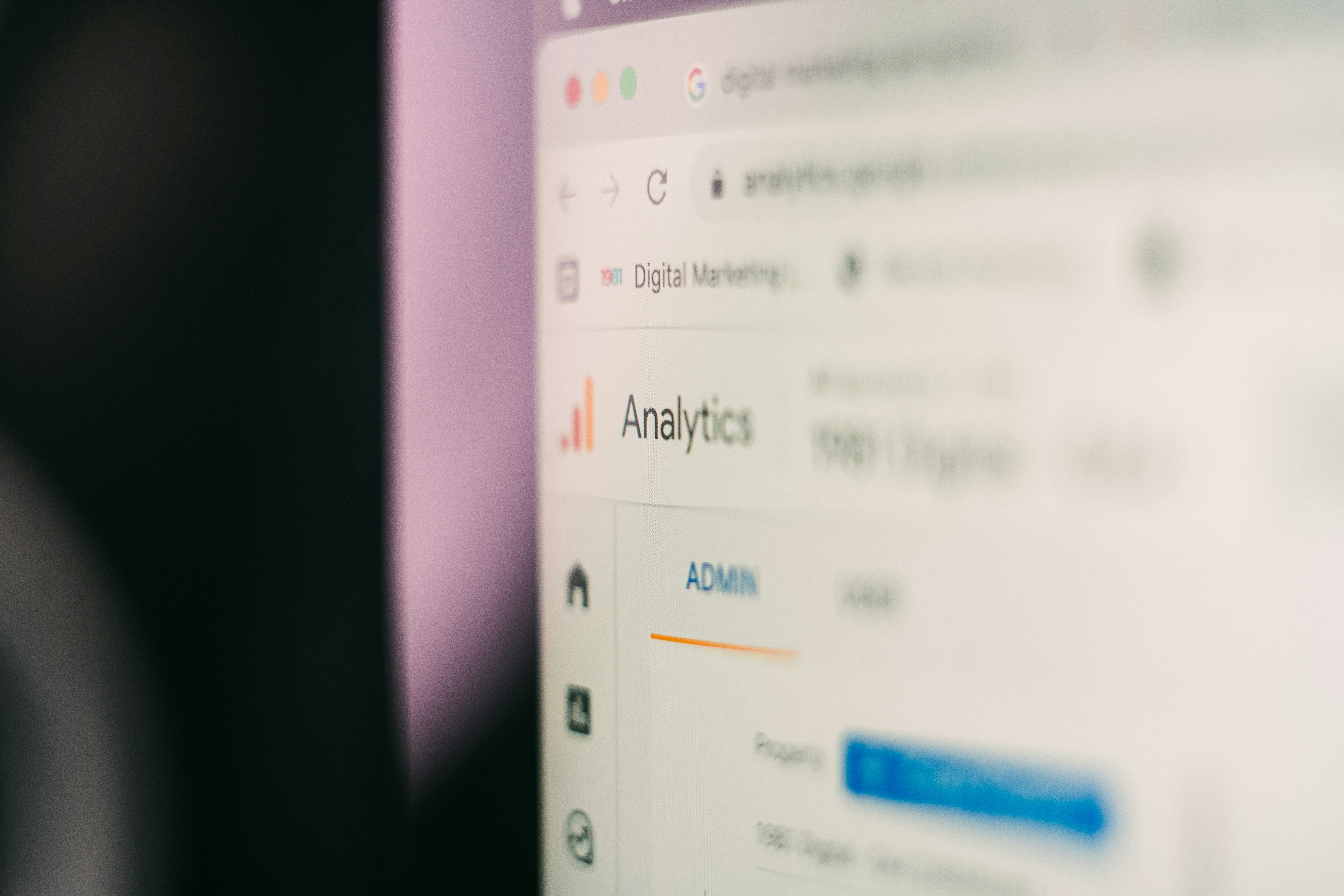 Google search console analytics screen